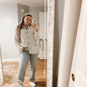 Cozy Cream Cable Knit Sweater